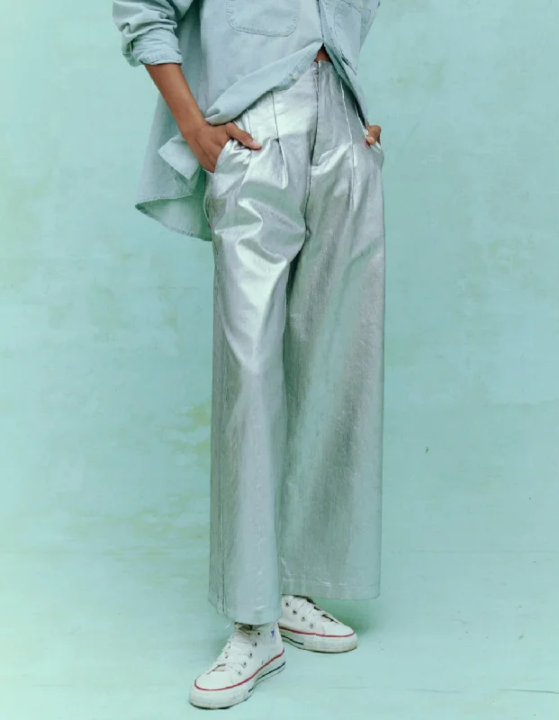 Weekend Specials to Enjoy Sculpted Trouser ~ Silver