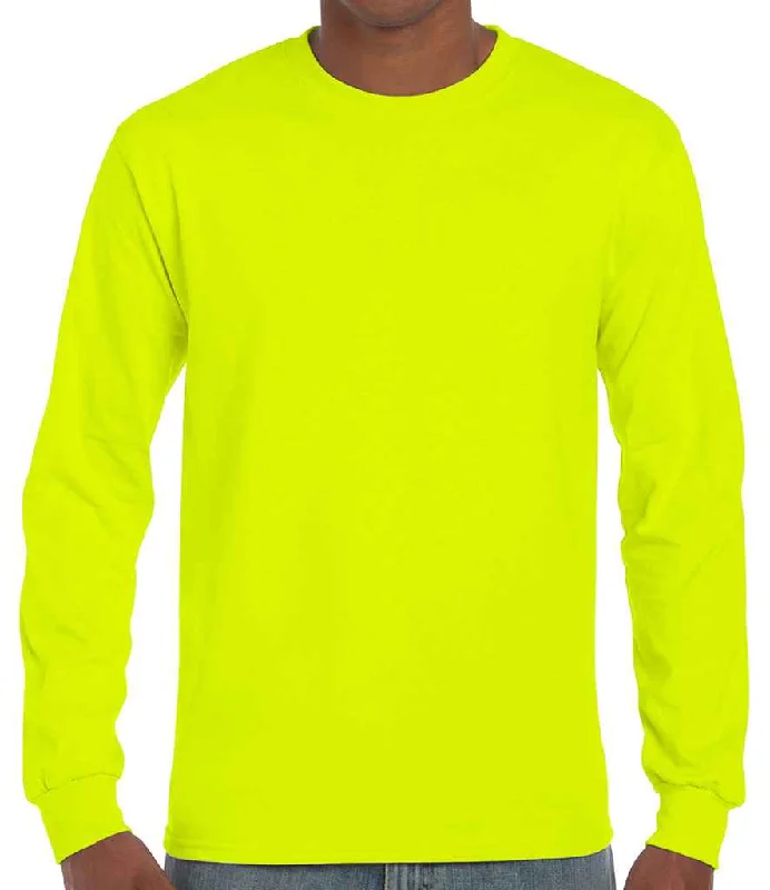 Gildan Ultra Cotton™ Long Sleeve T-Shirt | Safety Green