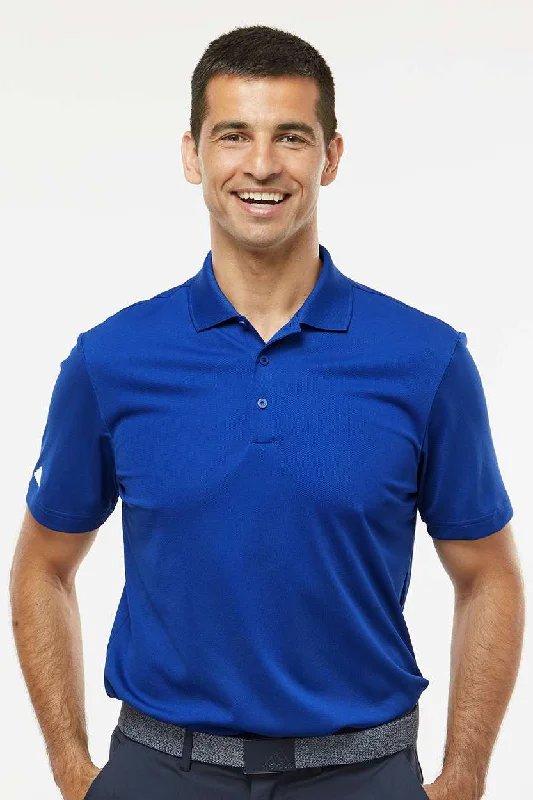 Adidas Mens UV Protection Short Sleeve Polo Shirt - Collegiate Royal Blue