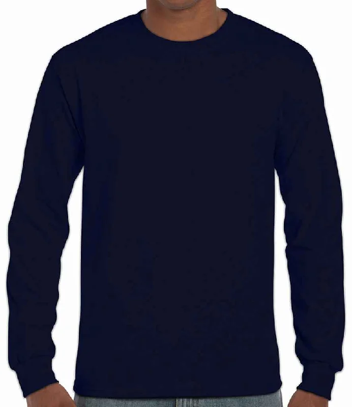 Gildan Ultra Cotton™ Long Sleeve T-Shirt | Navy