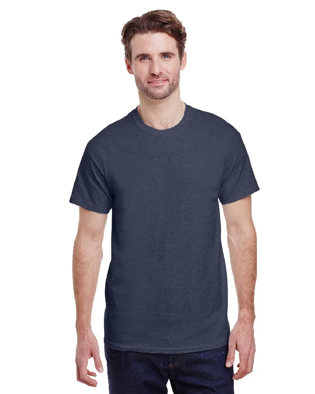 Gildan Ultra Cotton Heavyweight T-Shirt | Heather Navy