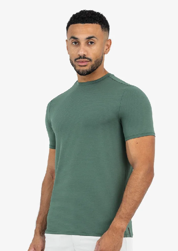 Mens Hybrid Active Tee Style Khaki Green