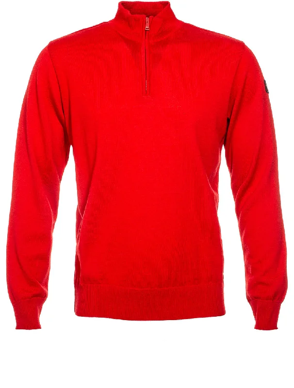 Rollkragenpullover Rot