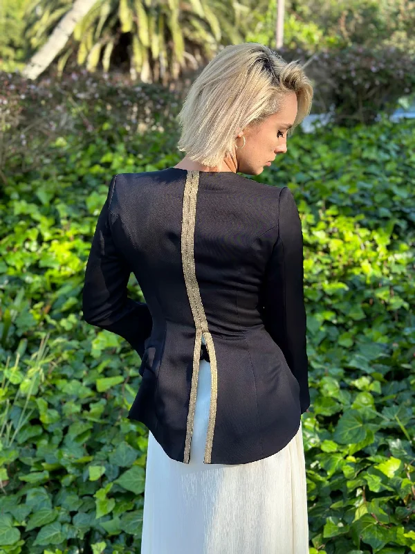 Weekend Discounts to Indulge In T.ba Daria Lux Jacket Sharkskin