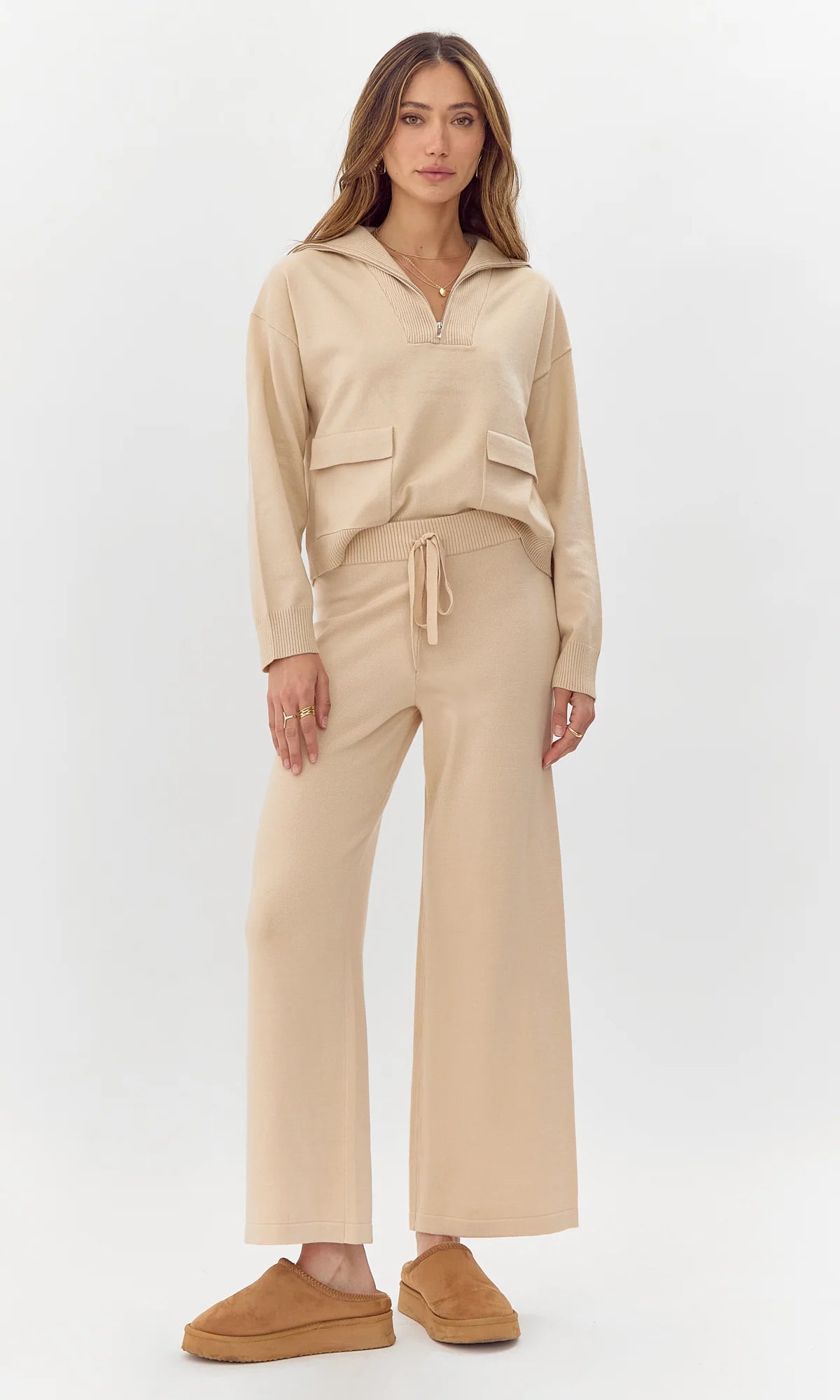 Steal Deal Cruz Cozy Knit Pant ~ Stone
