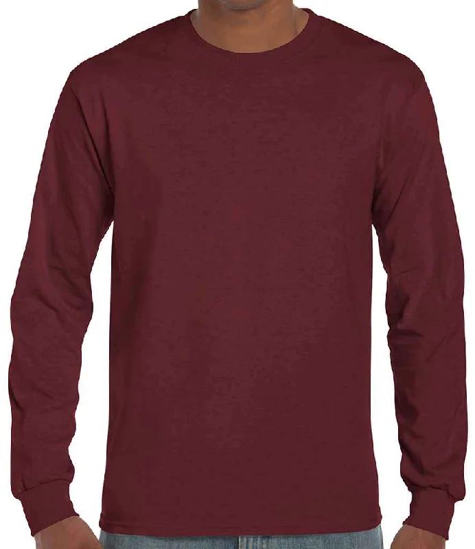 Gildan Ultra Cotton™ Long Sleeve T-Shirt | Maroon