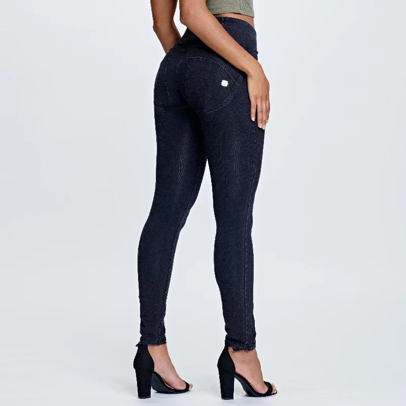 Deal of the Day WR.UP® Denim - High Waist - Full Length - Black + Black Stitching