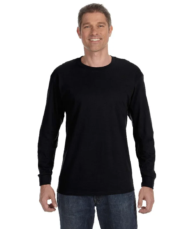 Jerzees DRI-POWER ACTIVE Long Sleeve T-Shirt | Black