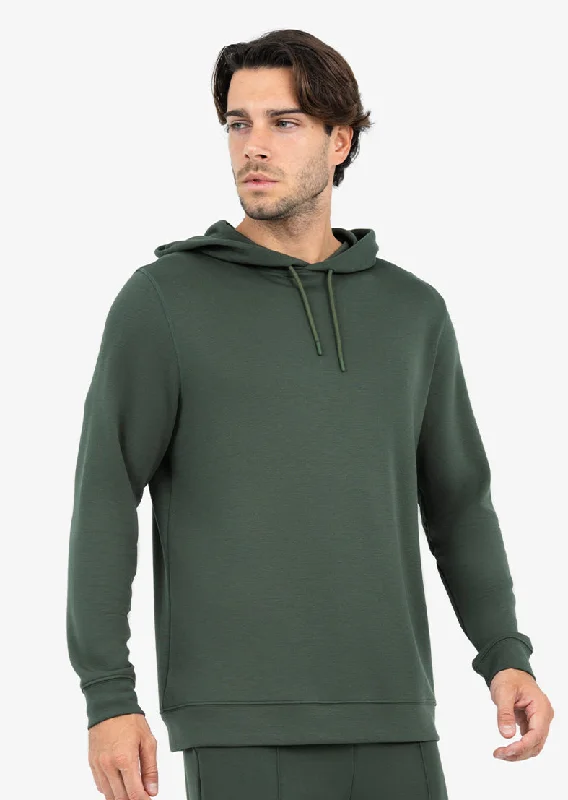 Mens All Around Lounge Hoodie Deep Green