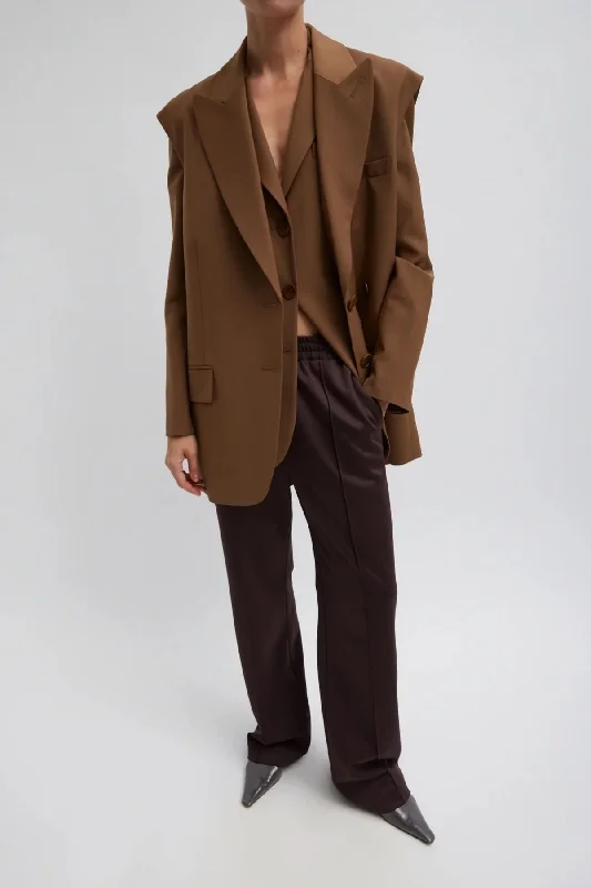 Weekend Deals That Wow Tibi Active Knit Scottie Jogger - Brown