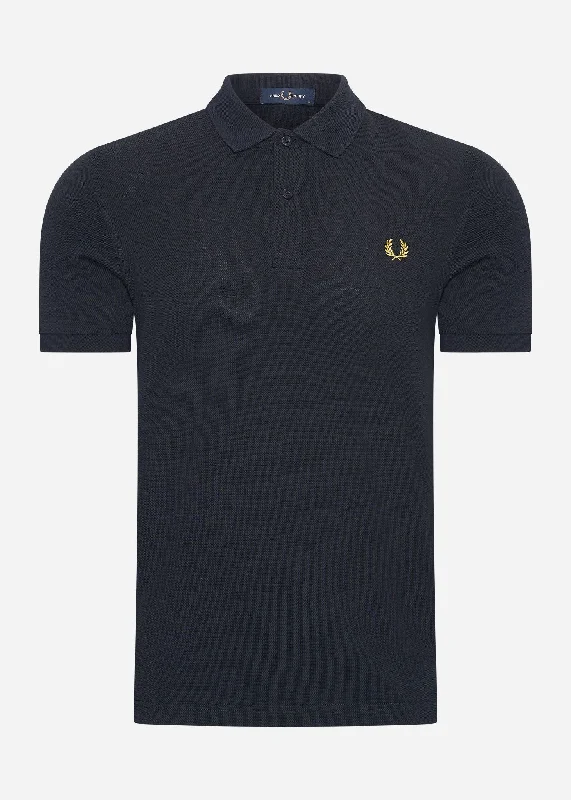 Plain fred perry shirt - navy honeycomb