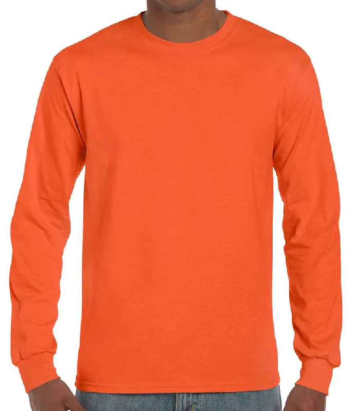 Gildan Ultra Cotton™ Long Sleeve T-Shirt | Orange