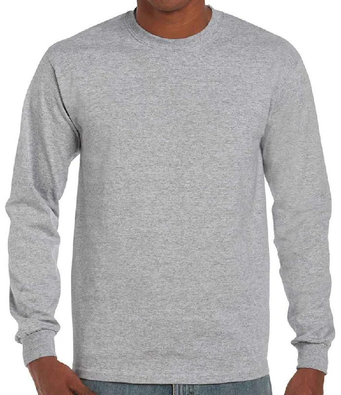 Gildan Ultra Cotton™ Long Sleeve T-Shirt | Sport Grey