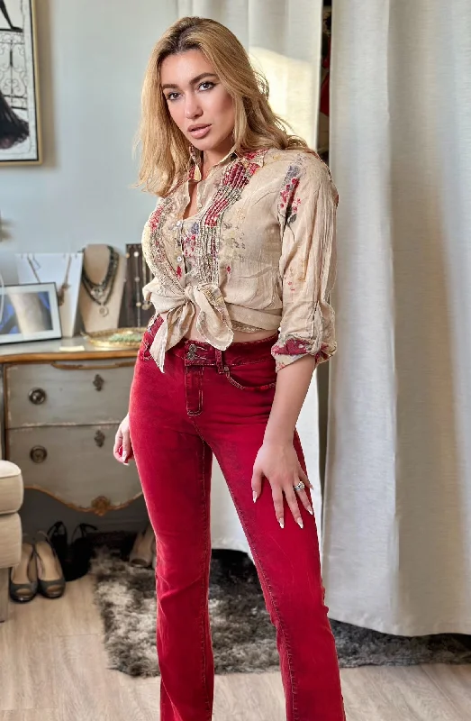 Weekend Specials to Cherish Nu Vintage Dyed Denim Super Soft Pants