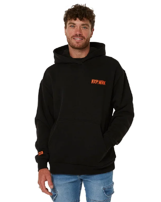 Concept Relaxed Fit Hoodie - Solid Black