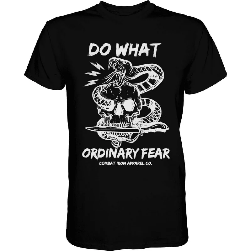 DO WHAT ORDINARY FEAR Snake & Skull Men's T-shirt