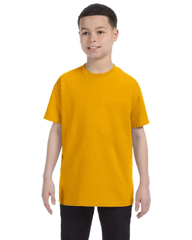 Gildan Youth Lightweight 100% Cotton T-Shirt | Gold