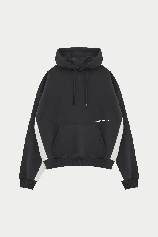 DESIGN DEPARTMENT PANEL HOODIE - BLACK