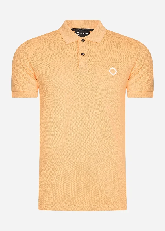 Ss pique polo - peach