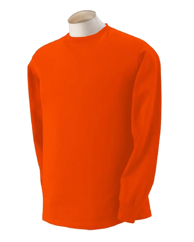 Fruit of the Loom Lightweight Long Sleeve T-Shirt | Burnt Orange