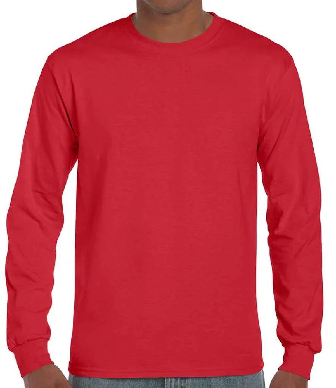 Gildan Ultra Cotton™ Long Sleeve T-Shirt | Red