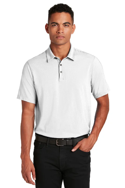 Ogio Mens Onyx Moisture Wicking Short Sleeve Polo Shirt - White