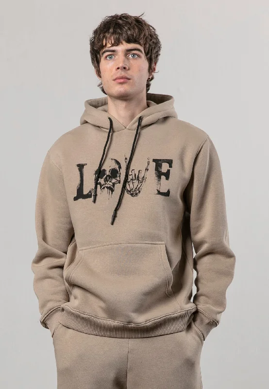 LOVE HOODIE FAWN