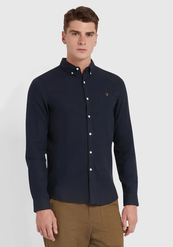 Farah Alban Slim Fit Shirt, True Navy