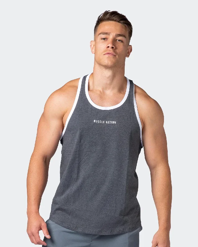 Striker Y Back Singlet - Tornado Marl