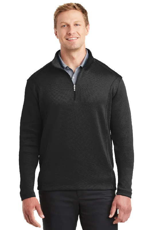 Nike Mens 1/4 Zip Sweatshirt - Black