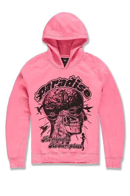 Big Men's Cranial Paradise Pullover Hoodie (Pink)