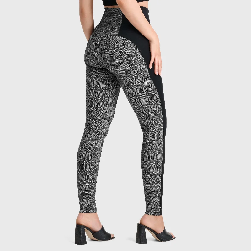 Top Pick WR.UP® Mosaic Weave Fashion - Super High Waisted - Full Length - Grey
