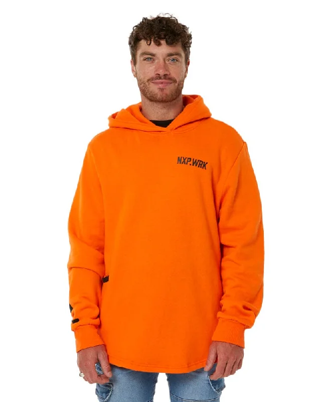 Blueprint Dual Curved Hoodie - Work Orange