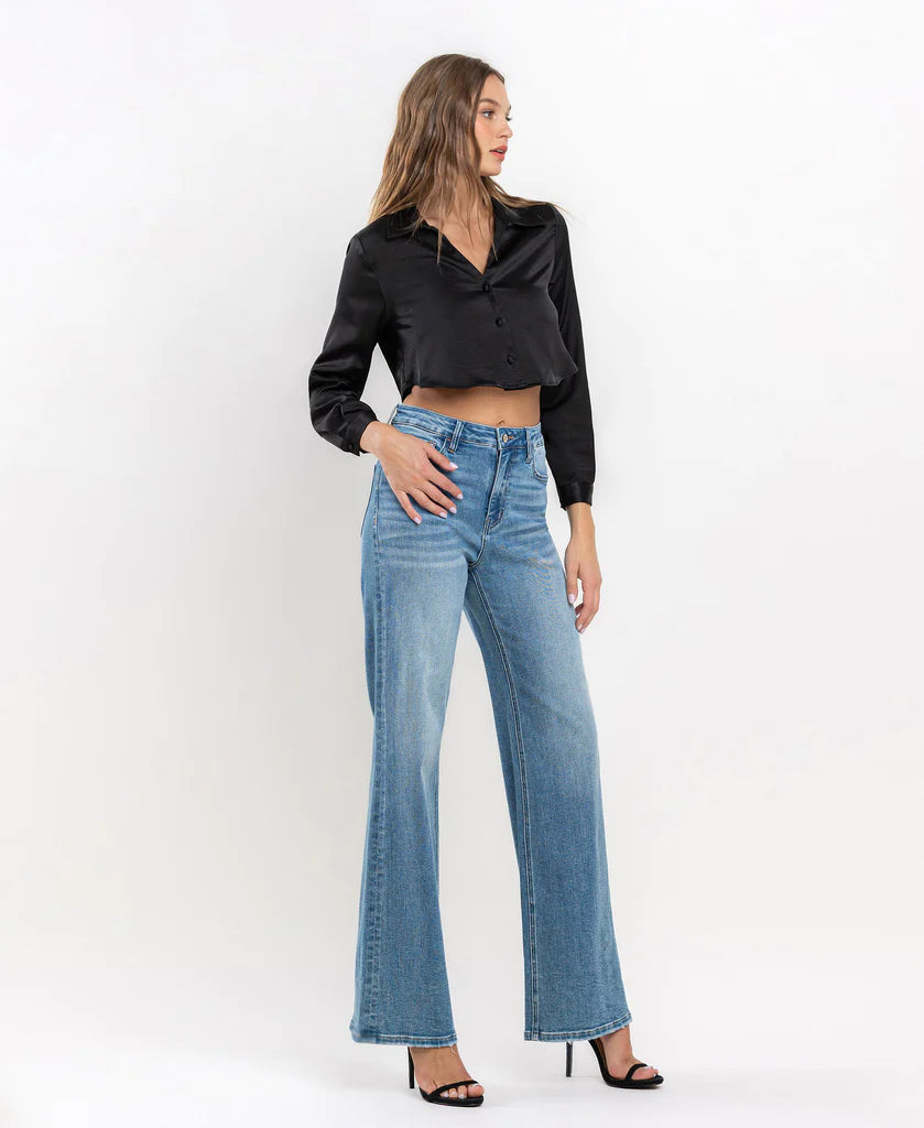 Weekend Bargains to Sizzle Vervet Righteously - High Rise Wide Leg Jeans