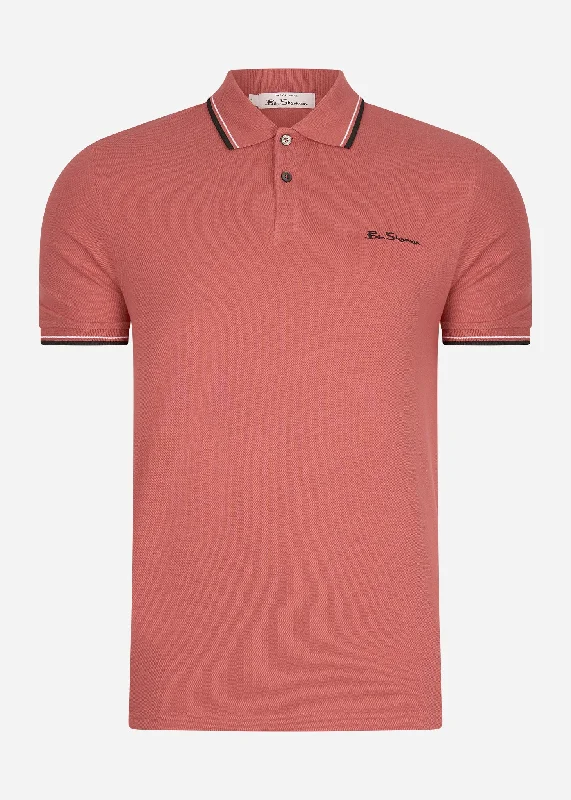 Signature polo - raspberry