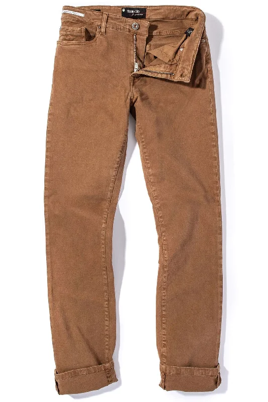 Ryland Rugged Soft Touch Cotton Jeans in Cammello