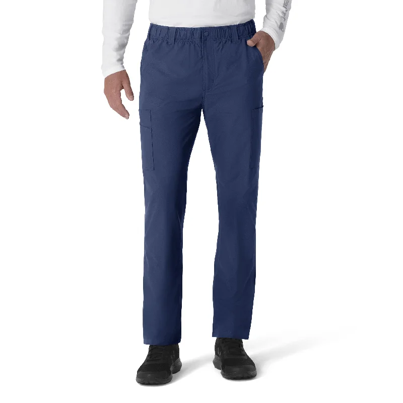 Carhartt Force Essentials Men's Straight Leg Cargo Scrub Pant - Navy