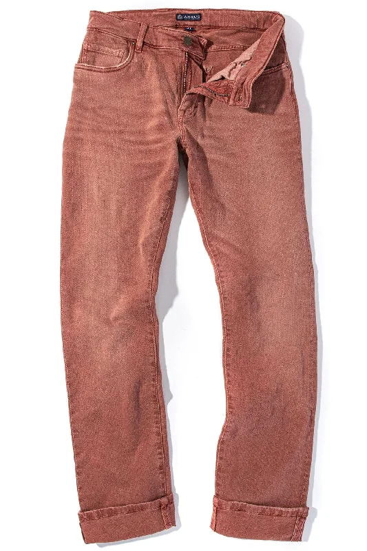 Tucson Selvedge Denim In Terracotta