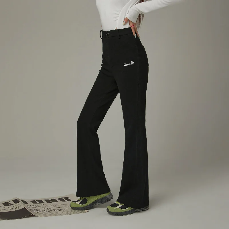 Weekend Shopping Bliss Logo Basic Semi Bootcut Pants