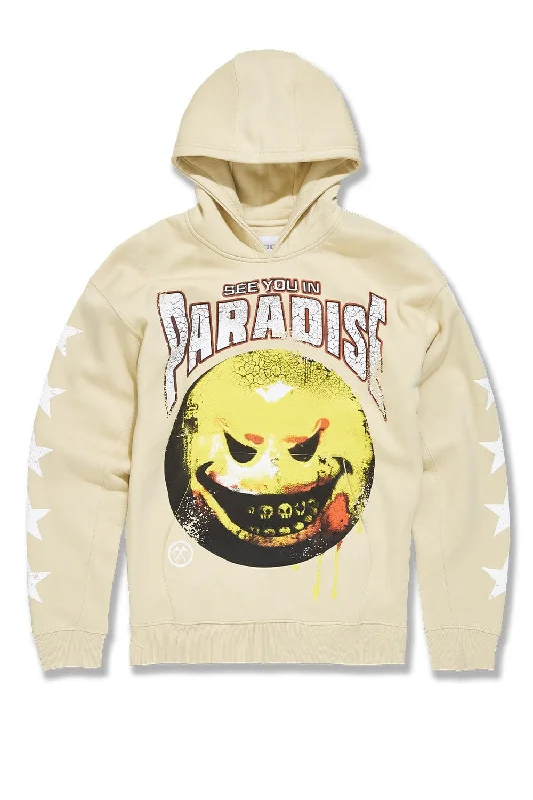 Big Men's Bad Intentions Pullover Hoodie (Khaki)