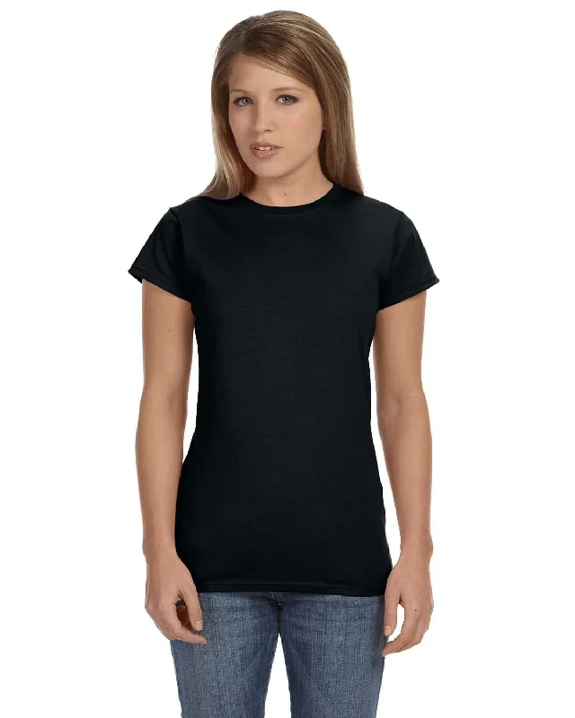 Gildan Ladies SoftStyle T-Shirt | Black