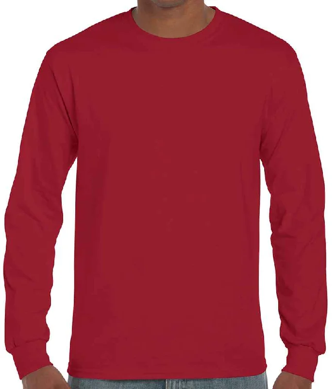 Gildan Ultra Cotton™ Long Sleeve T-Shirt | Cardinal Red