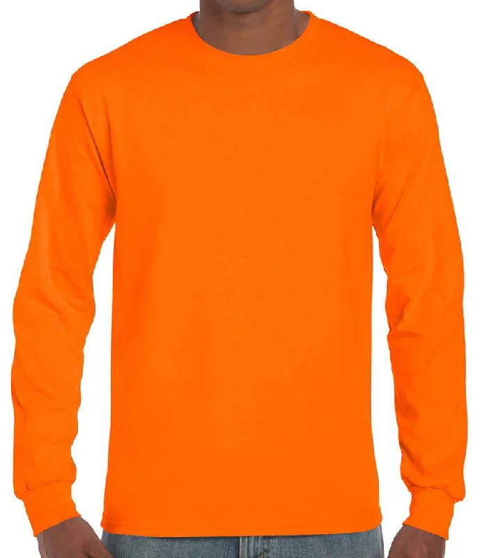 Gildan Ultra Cotton™ Long Sleeve T-Shirt | S Orange