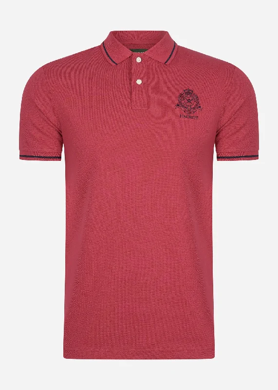 Heritage logo polo - claret