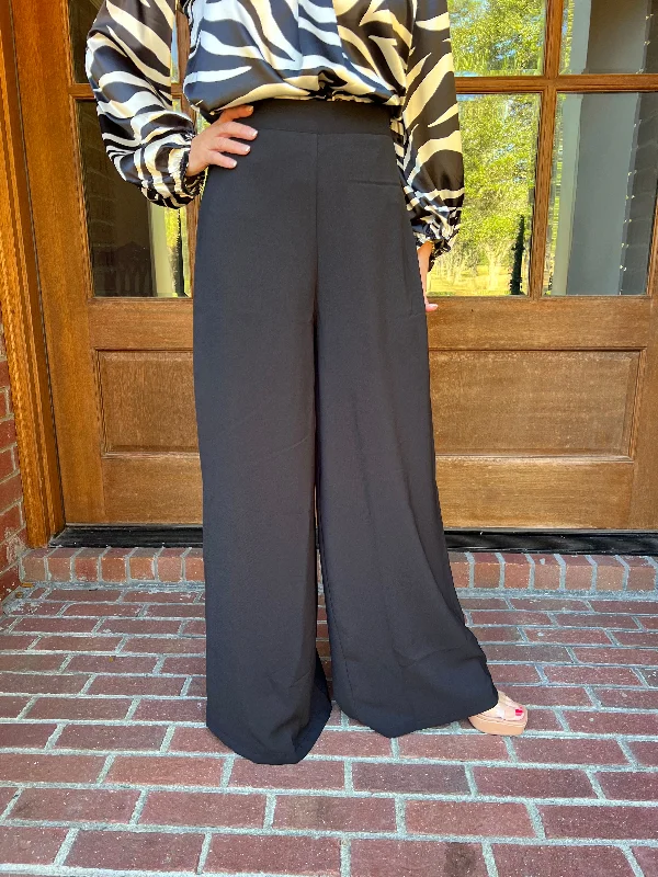 Best Seller Darby Wide Leg Pants | Black
