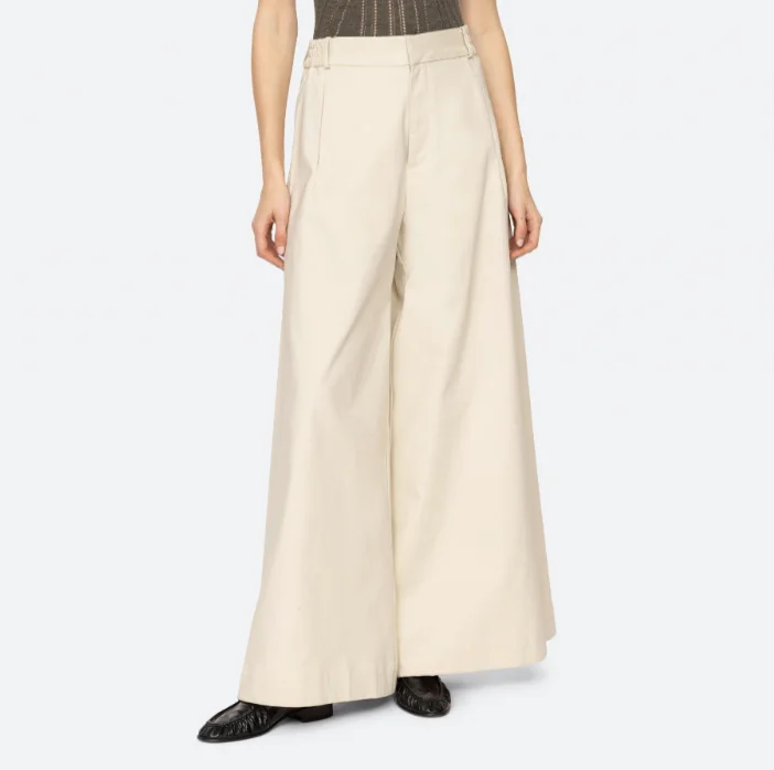 Weekend Discounts to Snag Kerith Solid Pants ~ Cream