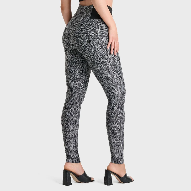 Weekend Deals You Can't Resist WR.UP® Jacquard - High Waisted - Full Length - Grey