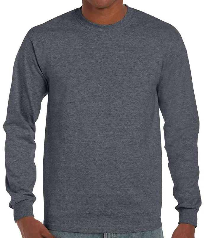 Gildan Ultra Cotton™ Long Sleeve T-Shirt | Dark Heather