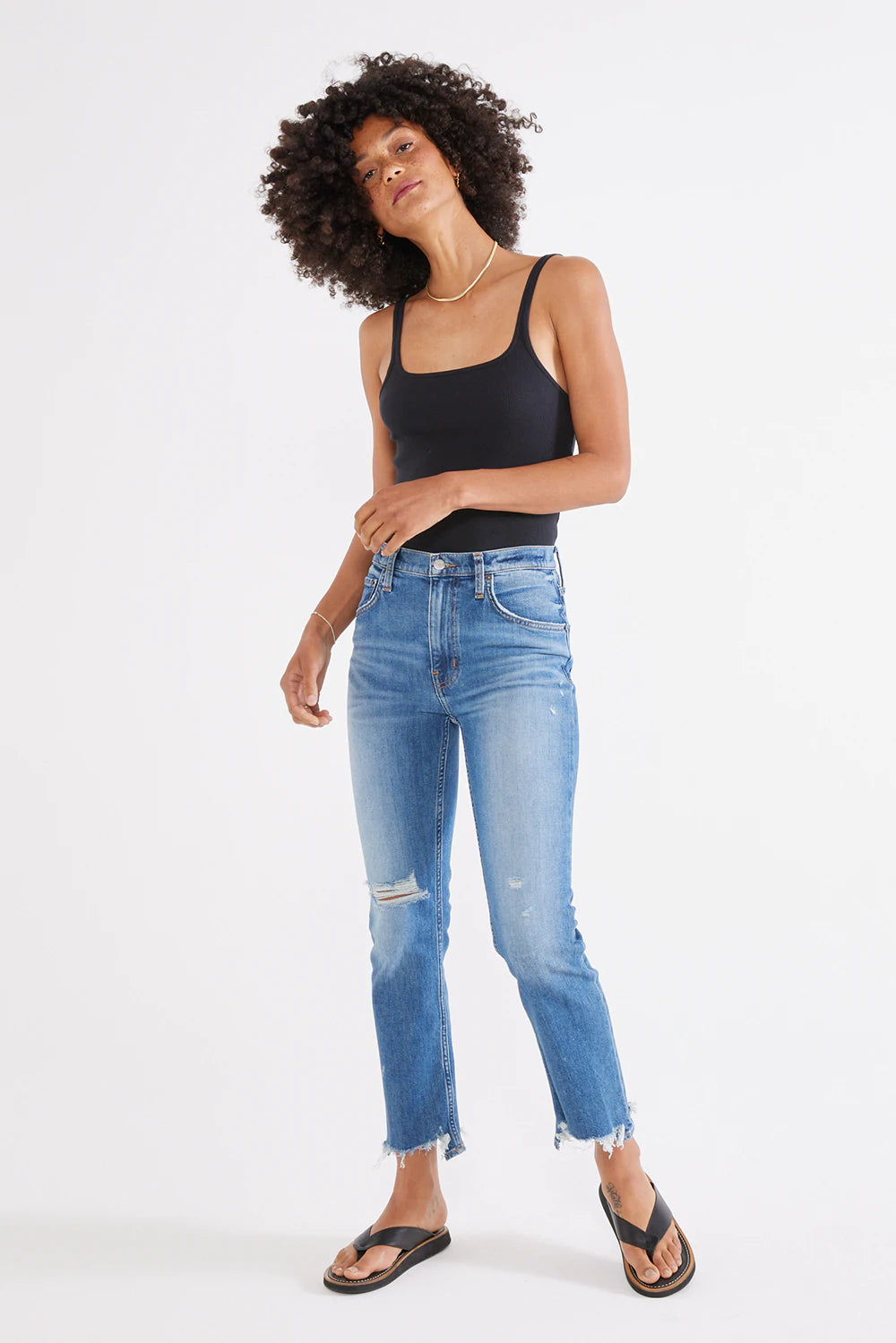Unwind with Weekend Discounts Etica Brigitte Mid Rise Crop Beach Break Denim Jeans