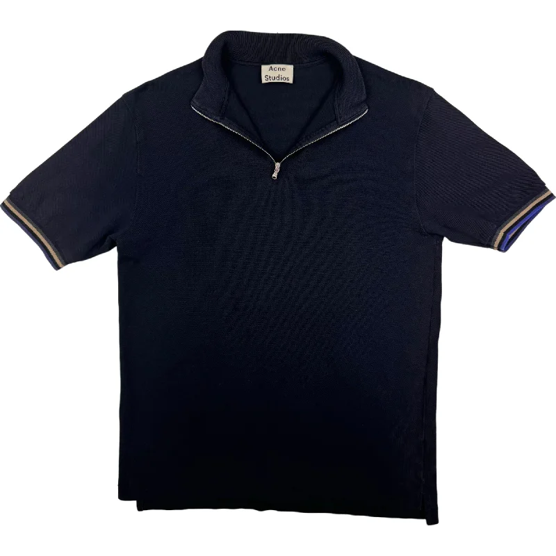 Acne Studios Keller PAW16 Polo Shirt Navy